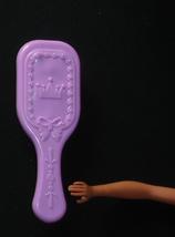 Fashion doll xtra large purple brush royal crown design wth bow decorati... - £7.89 GBP