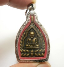 LP Ngern Jaosua Coin of Wat BangKlan Thai Buddha Magic Yant amulet pendant locke - $56.39