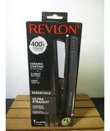 (New in Box) Revlon RVST2043 ESSENTIALS Ultra Straight Ceramic 1&quot; Flat Iron - £6.65 GBP