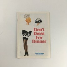 1992 The Duchess A Stoll Moss Theatre &#39;Don&#39;t Mess For Dinner&#39; Tim Perrin - £11.20 GBP