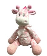 First &amp; Main Plush 9&quot; Jingles the Pink Giraffe Rattle  Stuffed Animal Gr... - $14.28 CAD