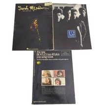 Lot of 3 Large Song Books - Sarah McLachlan, U2, Beatles Piano Vocal Guitar - £10.98 GBP