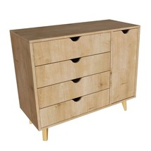 35" Natural Solid Wood Four Drawer Combo Dresser - $6,901.90 MXN