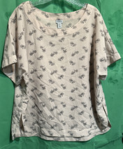 Porophrose Pink Women’s Blouse, Short Sleeve, XL - $7.52