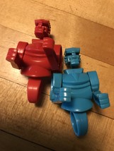 Rockem Sockem Robot Toy Rings - Red &amp; Blue Action Figures - Punch &#39;til H... - $3.95