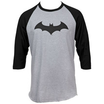 Batman Hush Symbol Baseball T-Shirt Grey - £35.95 GBP+