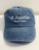 St. Augustine Florida Founded 1565 Blue Baseball Hat Cap Adjustable - $15.83