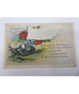 Vintage Military Postcard War Motto Pennant Tank Card Unused Blank Rare - £3.72 GBP