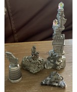 Vintage 1991 MWFP Castle with Crystals And Pyrite Fools Gold Rock Lot Of 4! - £25.98 GBP