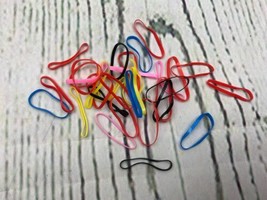 500 pcs Pack Mixed Color Rubber Bands Colorful Diameter 40mm Rubber Band Rubber - £9.57 GBP