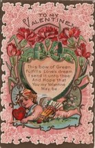 Valentine Postcard Vintage Embossed Used Circ 1910 - $14.99