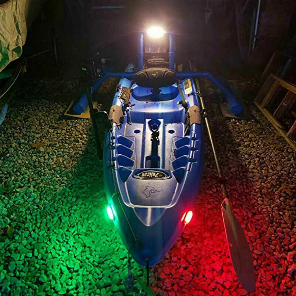 LED Boat Navigation Lights Set - Red and Green 12V Marine LED Light Bars for B - £14.38 GBP