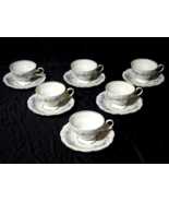 Vintage JOHANN HAVILAND Bavaria BLUE GARLAND Coffee Cup And Saucer - Set... - $47.99 CAD