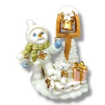 Grandeur Noel Porcelain Snowman Family 2001 Christmas Child Bell Replace... - $24.99