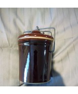 Antique Stoneware Jar with lid - $5.89