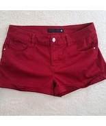 TinselTown Shorts Women Junior Size 13 Red Cuffed - £9.13 GBP