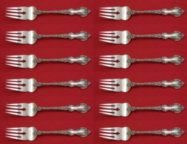 Du Barry by International Sterling Silver Salad Fork Set 12 pieces 6 5/8&quot; - £744.00 GBP