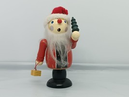 Vintage Wooden Smoker Raucher Santa Claus 11 cm - $22.77