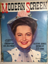 MODERN SCREEN magazine April 1941 Olivia de Havilland cover - £11.81 GBP