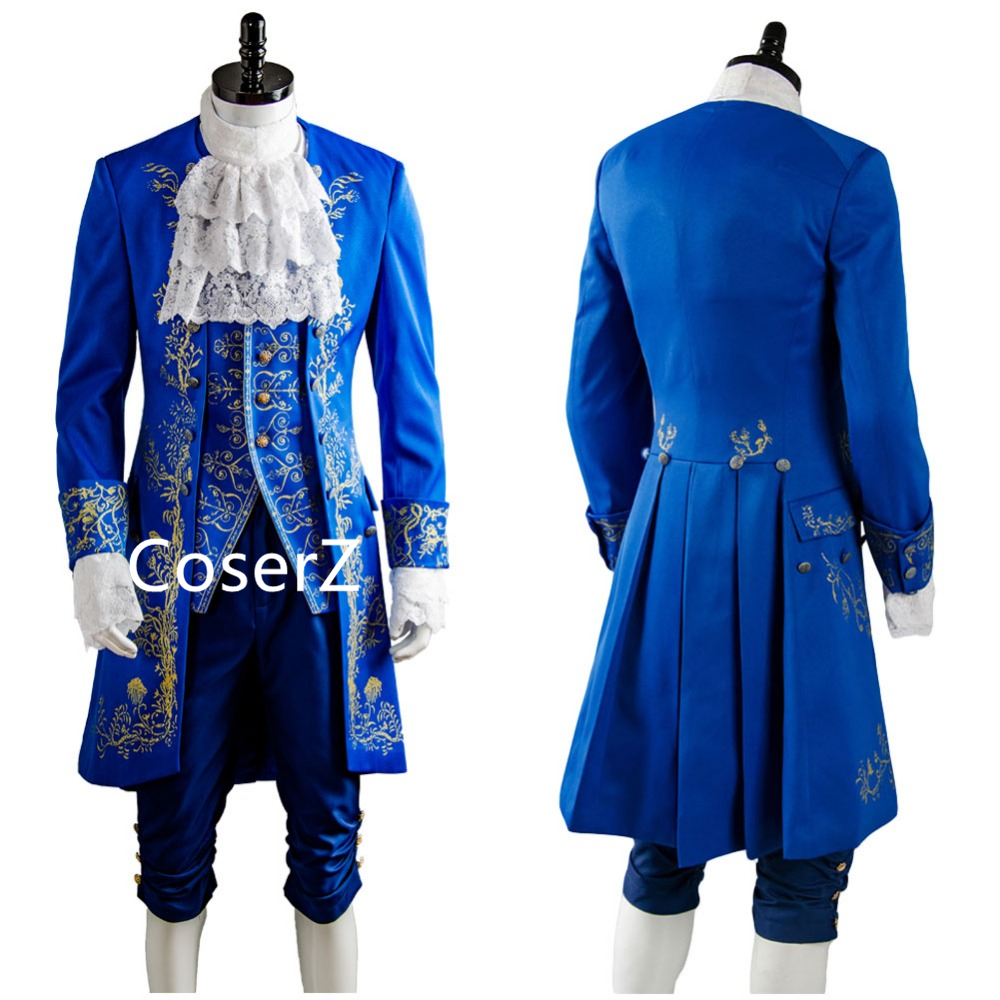 Beauty and the Beast Cosplay Costume, Prince Dan Stevens Costume Full Sets - $126.00