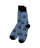 Men&#39;s Best Dad &amp; Mustaches Novelty Crew Dress Socks (Blue) - €17,15 EUR