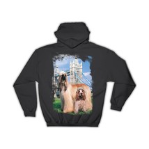 Dogs Afghan Hound : Gift Hoodie Cocker Spaniel London Tower Bridge England UK Br - £26.88 GBP