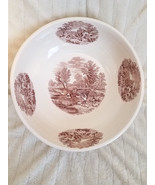 COPELAND ASHBURNE 1870s RURAL FARM SCENE 15&quot; IRONSTONE TRANSFERWARE BOWL... - $132.25 CAD