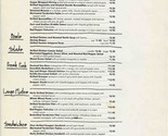 Blue Water Grill Menu West Coast Locations 1980&#39;s - $17.82
