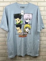 Hunter X Hunter  New Adult T-Shirt - Character Boxes Over Logo Sz 2XL - £17.08 GBP