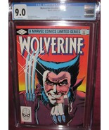 WOLVERINE #1 LIMITED SERIES MARVEL COMIC 1982 CGC 9.0 VF/NM WHITE PAGES - £195.78 GBP