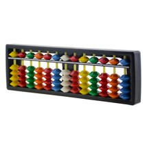 13 Digits Rods With Colorful Beads Plastic Abacus Arithmetic Soroban Kid... - £23.58 GBP