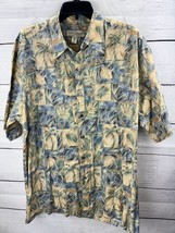 Tori Richard HONOLULU Aloha Shirt Floral Palm Trees Cotton Lawn Size X-Large - £16.25 GBP