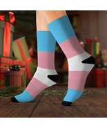 65 MCMLXV LGBT Transgender Pride Flag Print Socks - $20.00