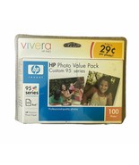 Genuine HP 95 Photo Value Pack Ink Cartridge Tri-Color Plus 100 Sheets E... - £7.09 GBP