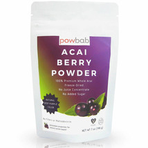 powbab Acai Berry Powder - 100% Organic Acai Berries Unsweetened (7 oz) - £24.12 GBP