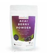 powbab Acai Berry Powder - 100% Organic Acai Berries Unsweetened (7 oz) - £24.10 GBP