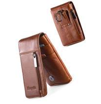 Genuine Leather Cell Phone Holster with Belt Loop 14 - £68.75 GBP