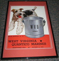 1949 WVU West Virginia vs Quantico Marines Football Framed 10x14 Poster ... - $49.49