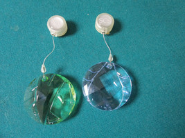 Swarovski Crystal Hanging Bamboo Ornaments Sun Catcher Blue And Green Unused - £97.86 GBP