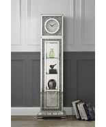 Noralie Grandfather Clock w/Led, Mirrored &amp; Faux Diamonds - $9,963.37 MXN