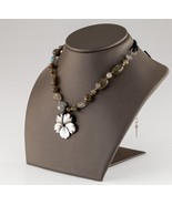 Peyote Bird Sterling Silver and Leather Mother of Pearl and Laboradorite... - $531.66 CAD