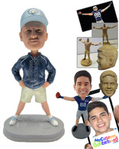 Personalized Bobblehead Sports Coach Ready For The Practice Wearing Sport Jacket - £67.93 GBP