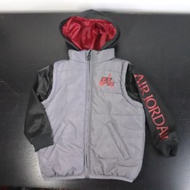 Nike Air Jordan Toddler Boy&#39;s 3T Hooded Puffer Zip-Up Insulated Coat Jacket - £26.89 GBP