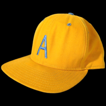 New Era Yellow Gold Hat with A Gray Dupont Visor Pro Model Size M-L  Mad... - $45.07