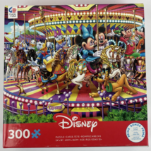Disney 300 Piece Jigsaw Puzzle - All Disney Characters on Carousel Large... - $17.71