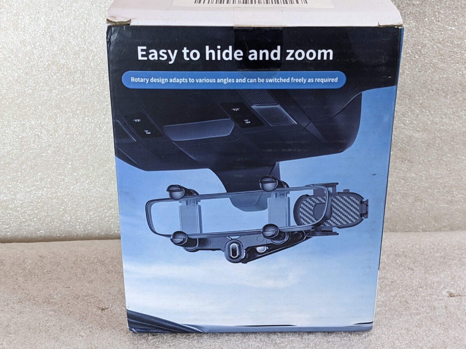 360° Rotation Adjustable Phone Holder Car Rearview Mirror Multifunction ... - $4.49