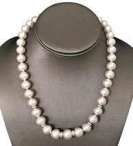 Diamond South Sea Pearl Necklace 14k Gold 13 mm 18.2&quot; Certified $15,450 817025 - £5,459.38 GBP