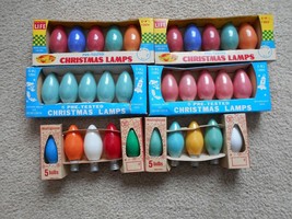 6 pkgs Tip-Top/Westinghouse C-9-1/4 120V Asst. Colors Christmas Lamps 30... - $19.79