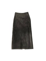 Valerie Stevens Womens Skirt Size 2 Petite Dark Brown Suede Leather Penc... - £34.83 GBP