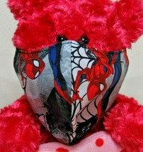 Spiderman Webs MASK Red Lined Native American Seminole HandMade Child 8&quot; x 5&quot; - £18.08 GBP